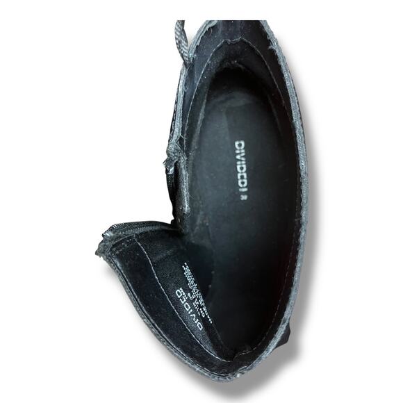 H&M Divided Black Chunky Heel Ankle Boots Women’s Size 8 EUR 39 Platform Block - Picture 5 of 10